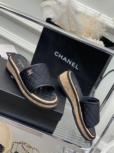 fake chanel slippers|chanel slippers men.